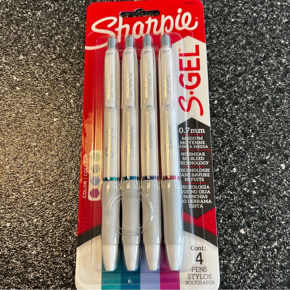 3 packs Sharpie S- Gel Pens, Medium Point 0.7mm
(4 count) Mixed Colors - Picture 7 of 8